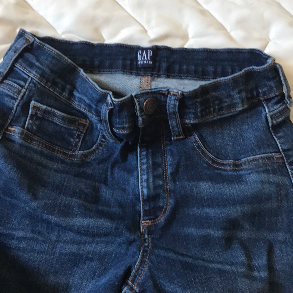 Blue super skinny jeans